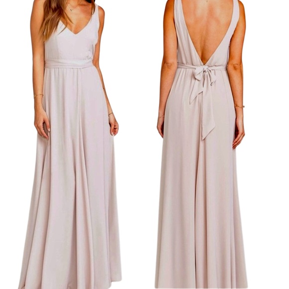 SHOW ME YOUR MUMU Jenn Maxi Dress in Show Me The Ring Crisp SASH NOT INCLUDED - Picture 7 of 10